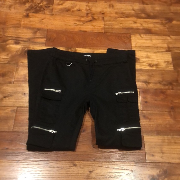 Hot topic black skinny cargo style Pants man’s size S ! - Picture 6 of 7